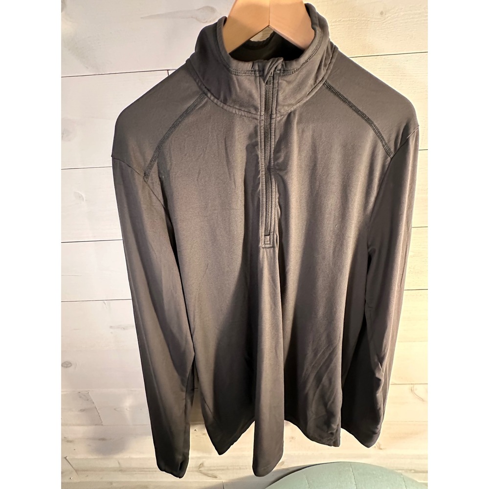 5.11 Tactical PT-R Mens Large Gray Quarter Zip Pullover Training Shirt 82134-098